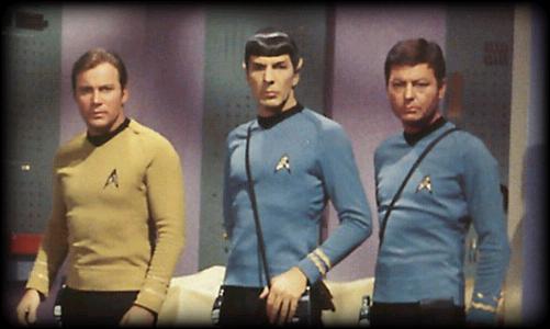 (Kirk, Spock a McCoy)